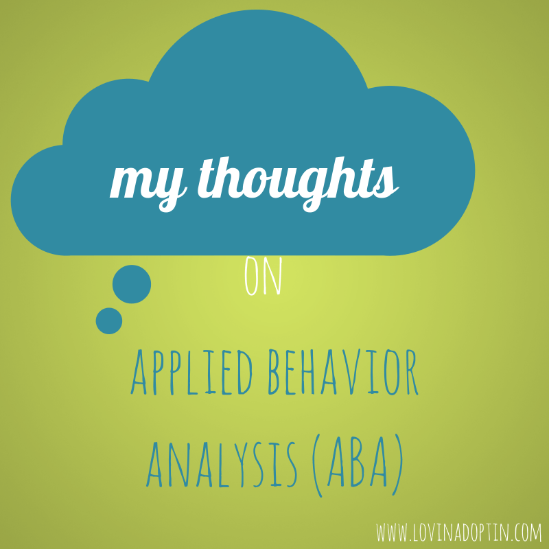 my thoughts on ABA