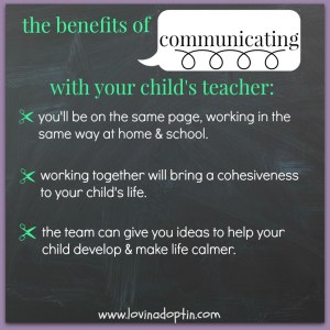 benefits of communicating with teachers