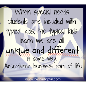 When special needs students are included