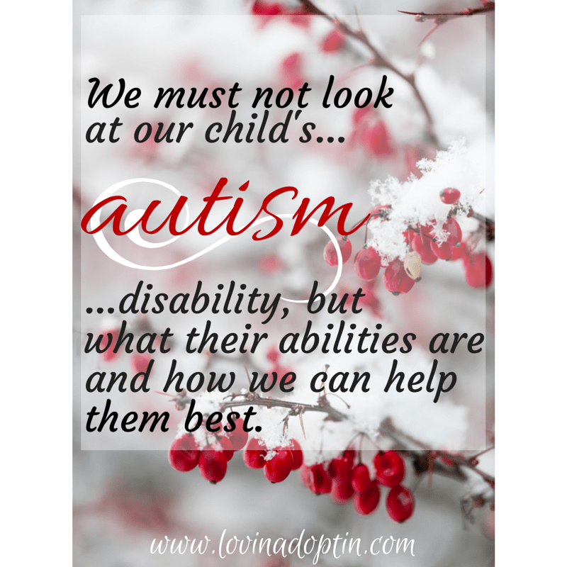 look at your child's abilites