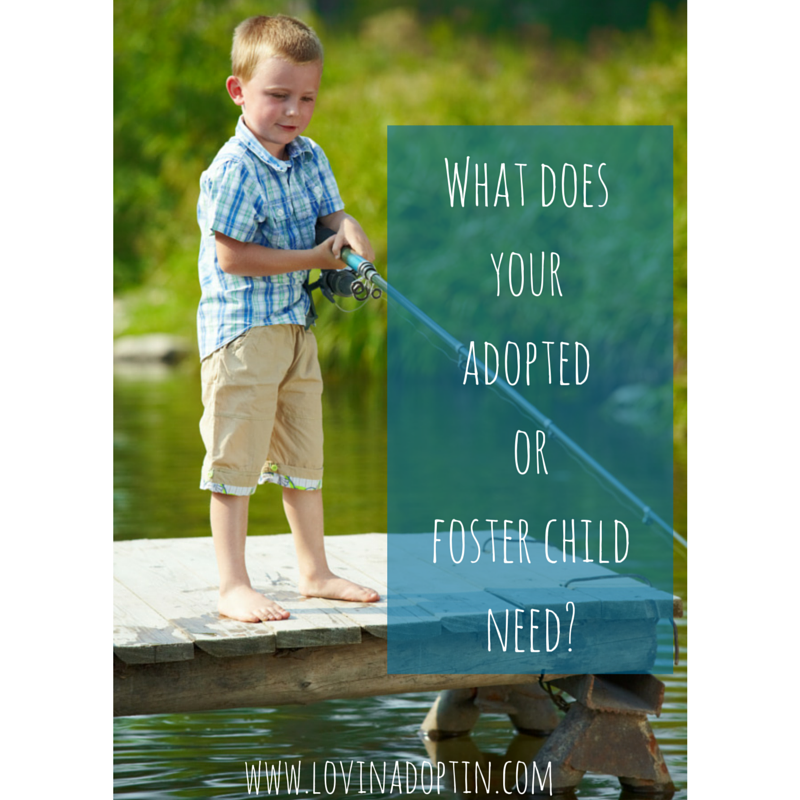 What does your adopted or foster child need