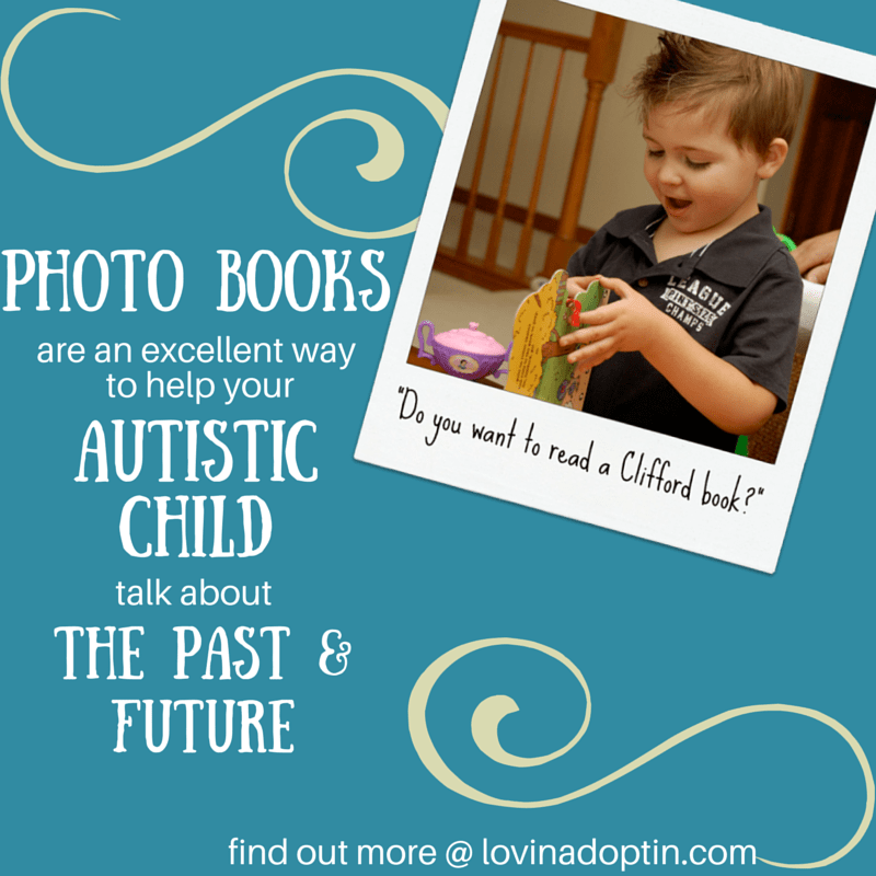 photo books help the autistic child talk about past and future